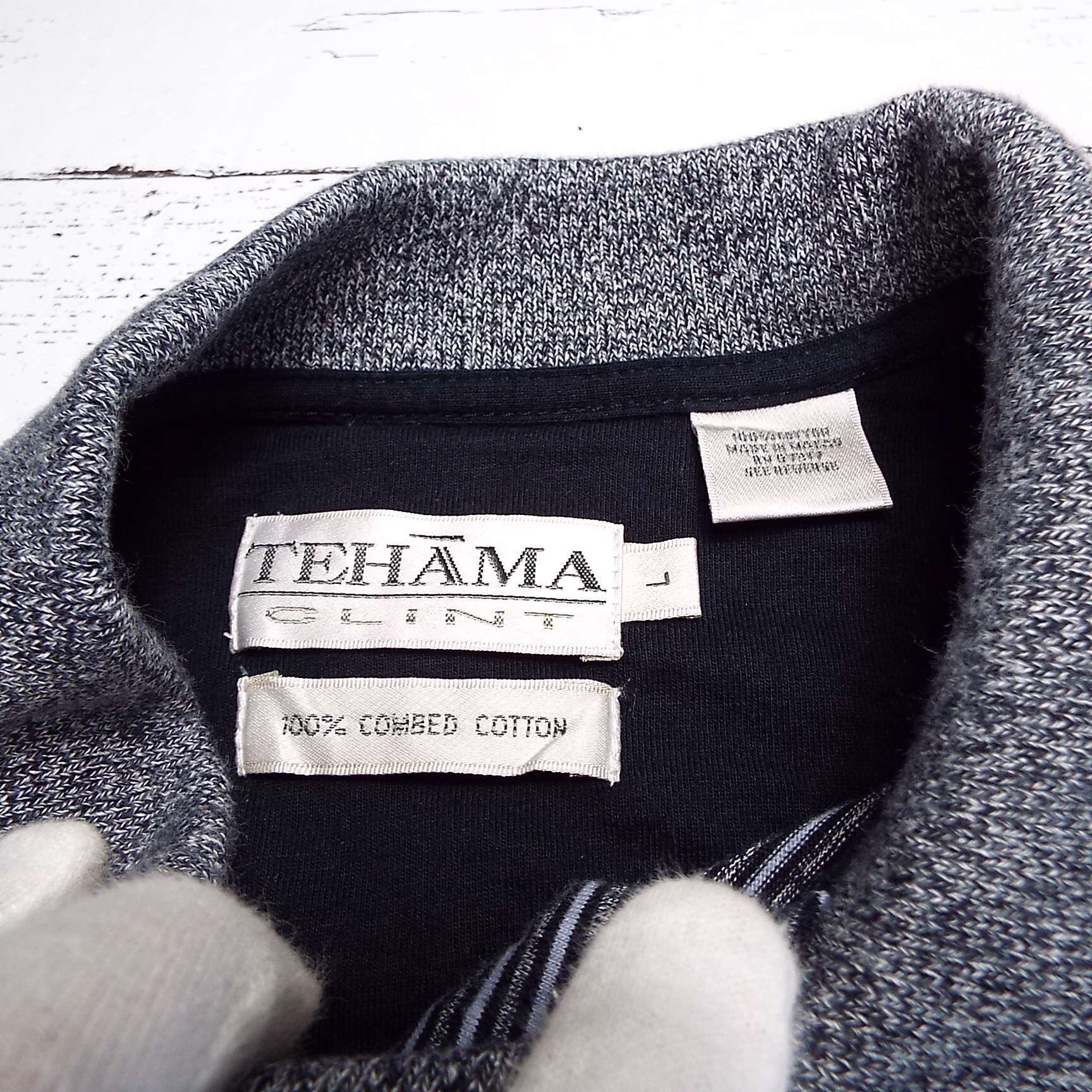 US古着TEHAMA CLINTテハマクリントストライプ柄 COMBED COTTON