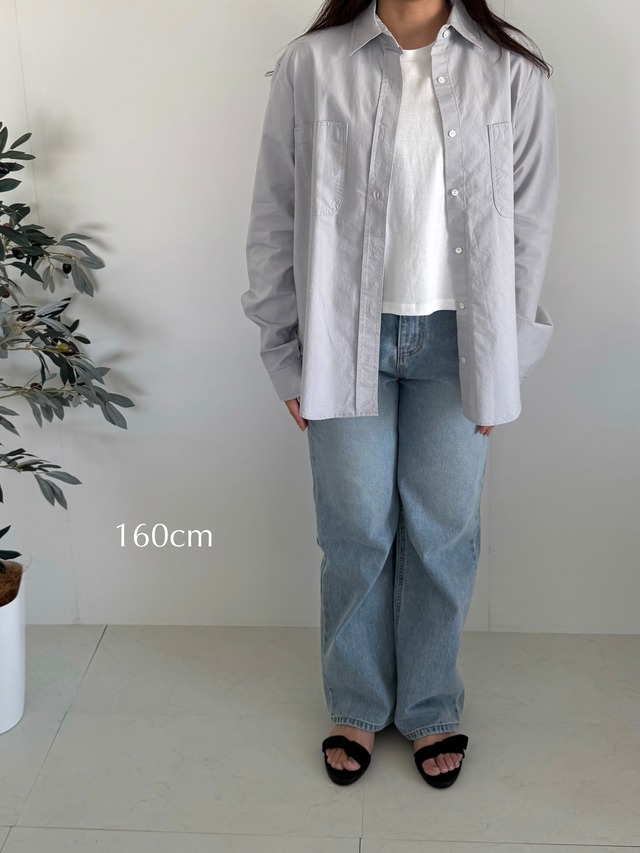 (予約) ounce / Cotton oxford shirt