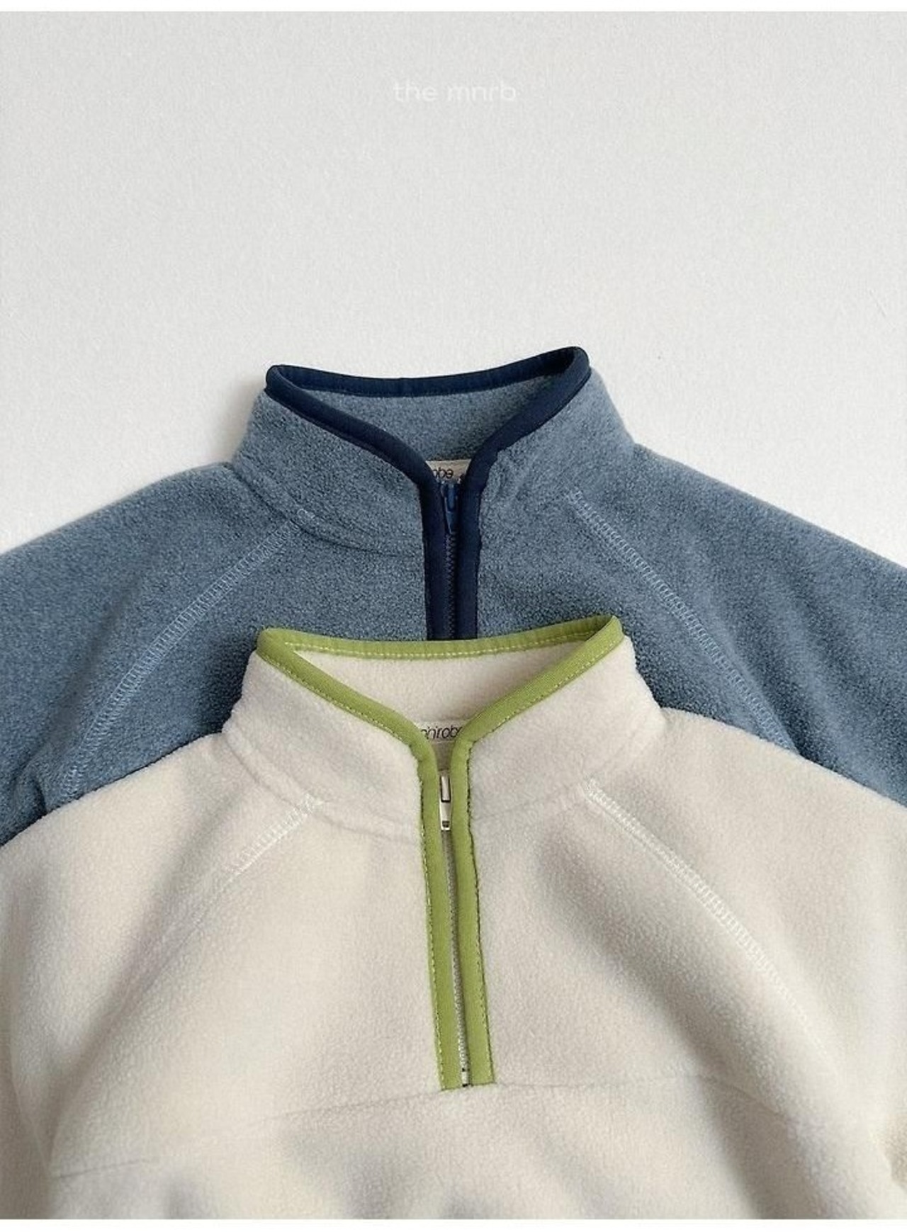 〖取寄〗韓国子供服 / 26winter / minirobe / ツートンフリースハーフジップ / キッズ *S~XL*