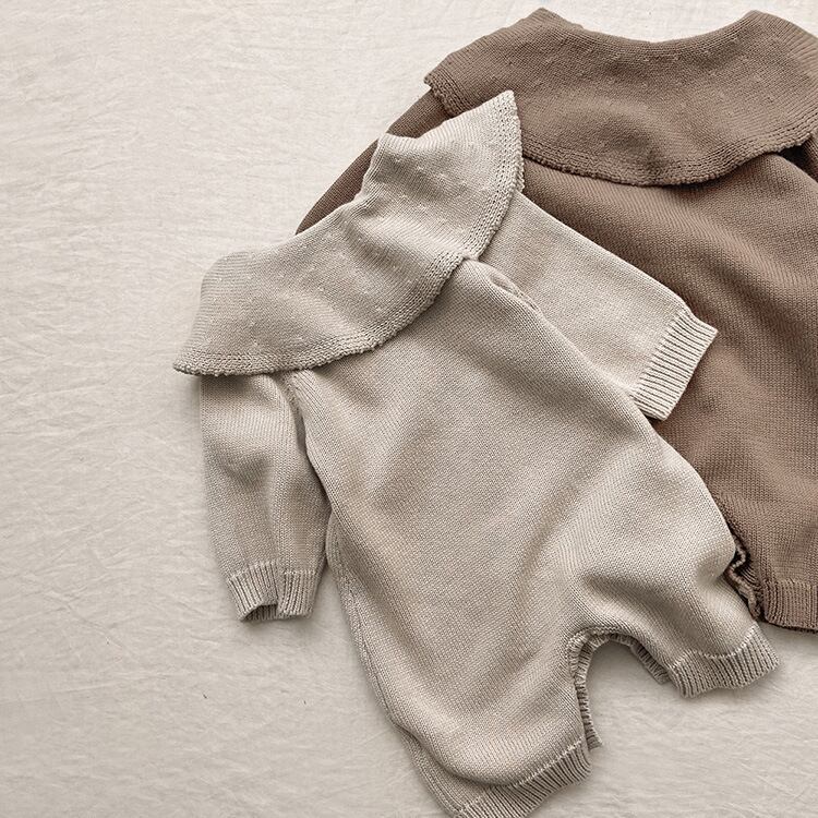 ニットロンパースセット♡