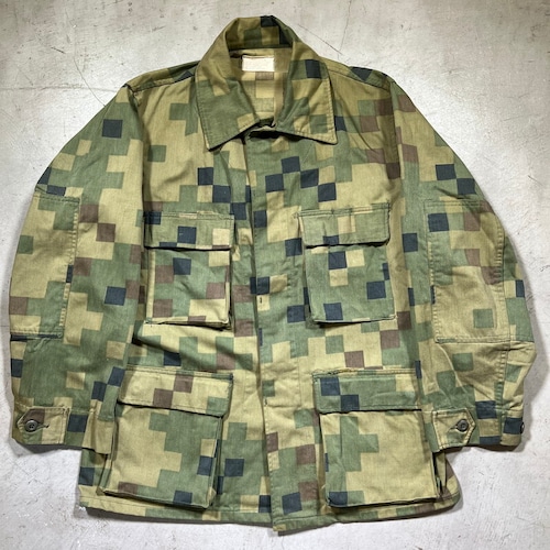 Special!!! 70's〜 U.S.ARMY Dual-Tex Experimental  テストサンプルカモ BDUジャケット ブロックカモ BLOCK CAMO グッドコンディション M-R 珍品 レア スペシャルピース  希少 ヴィンテージ BA-1678 RM2097H