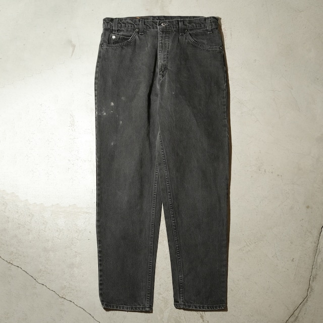 90's Levi's 550 black denim pants made in USA[34x31.5]
