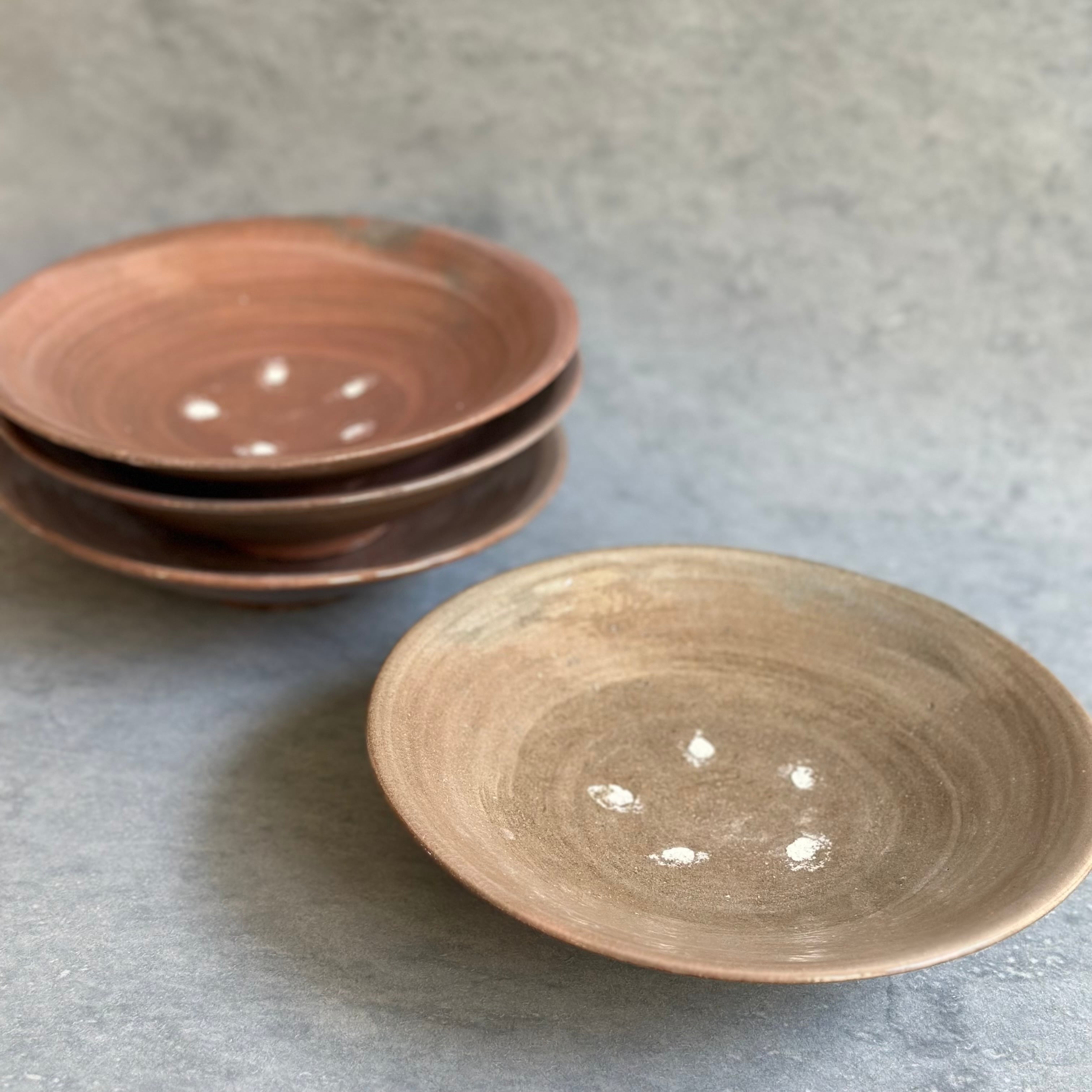 清水善行 長石釉 7寸皿 | gallery 一白