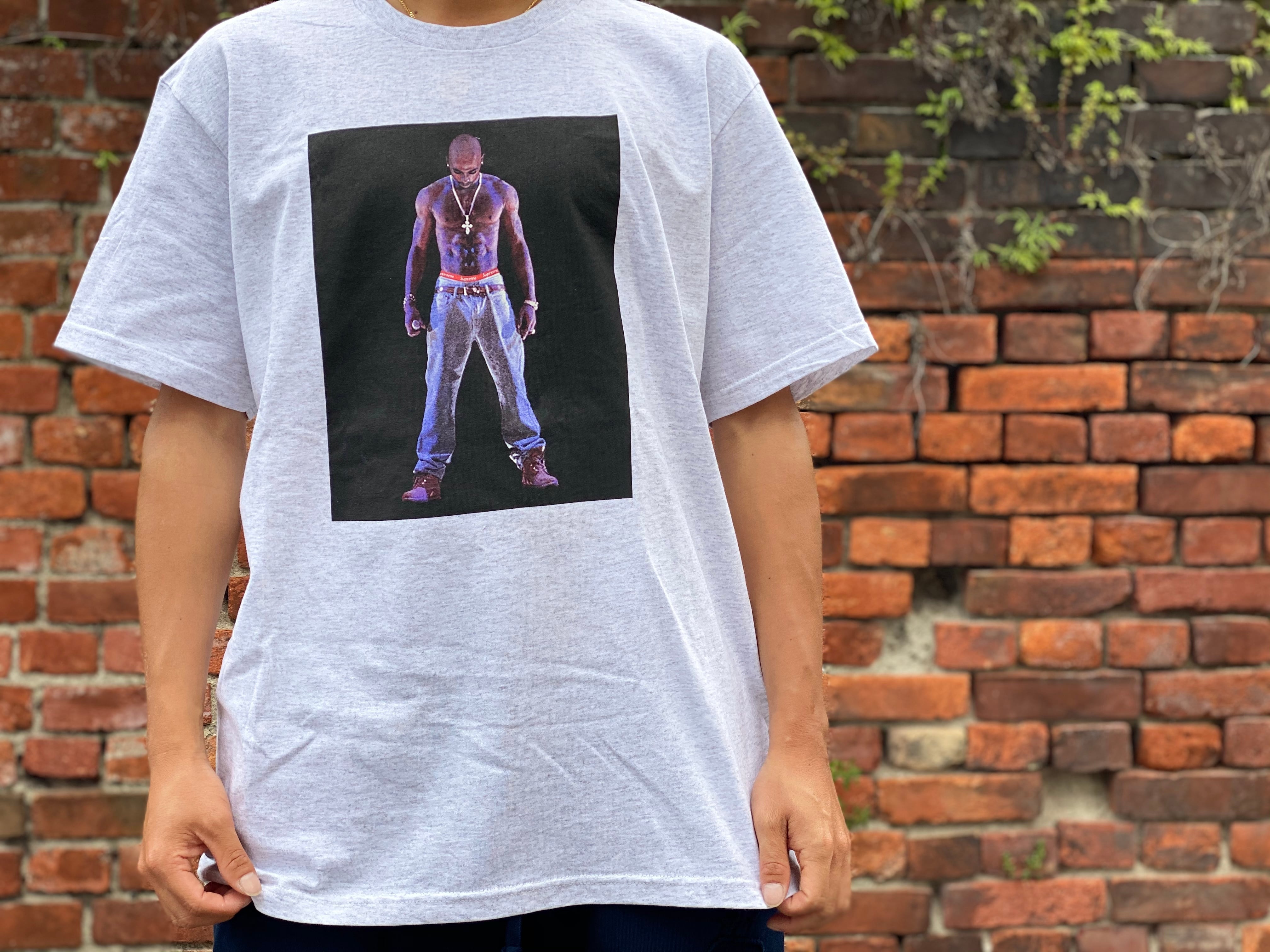 Supreme Tupac Hologram Tee Sサイズ Grey