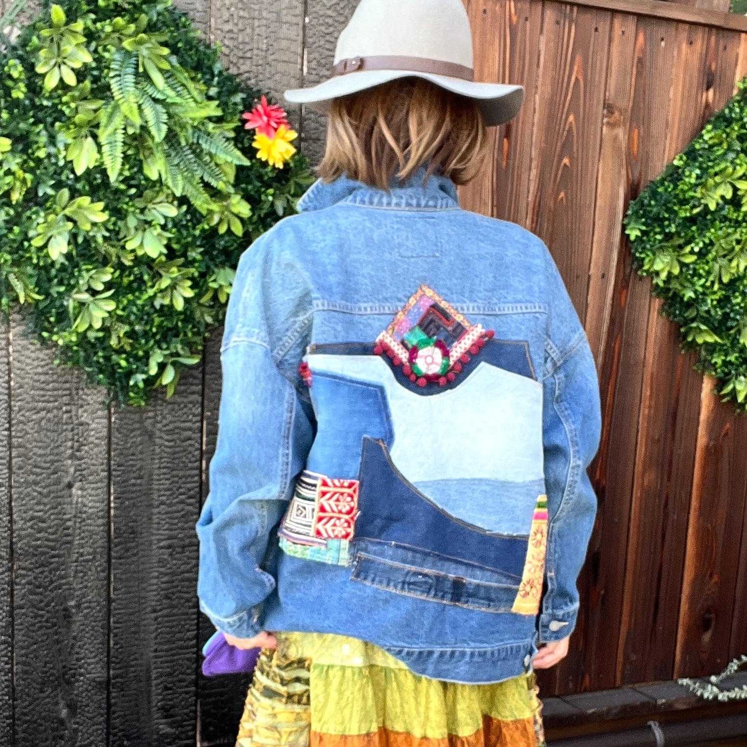 リメイクデニムゆったりジージャン | アジアン雑貨ルチュ