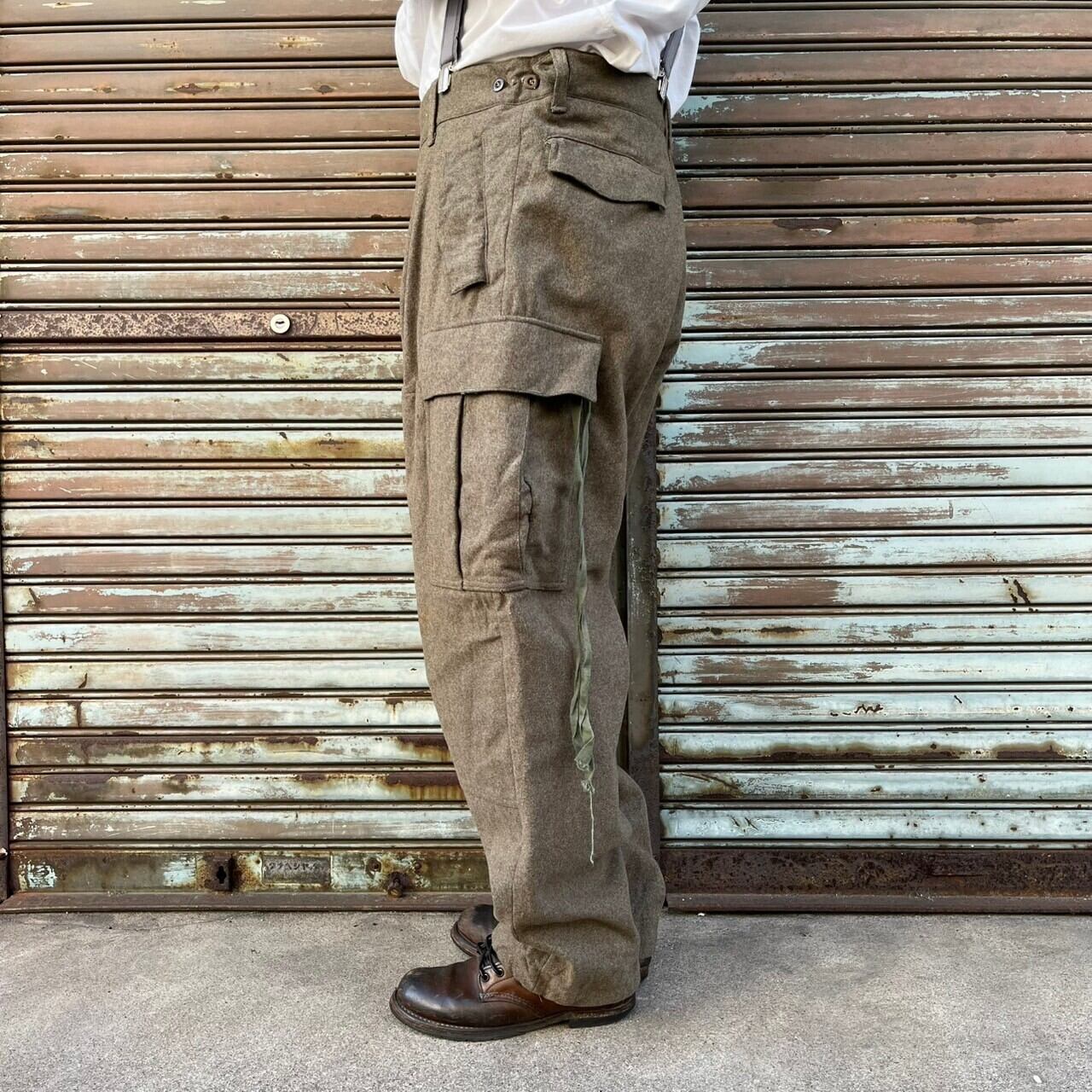 60s 西ドイツ軍 カーゴパンツ ウール フィールド パンツ COMBAT 