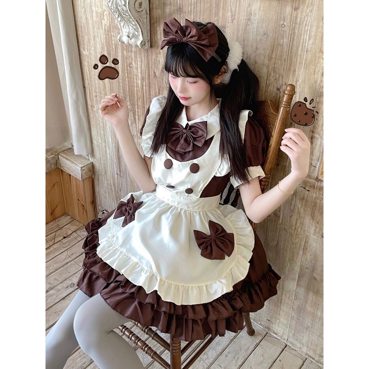 ダブルブレストリボンメイド服 | Maiden's Rêve