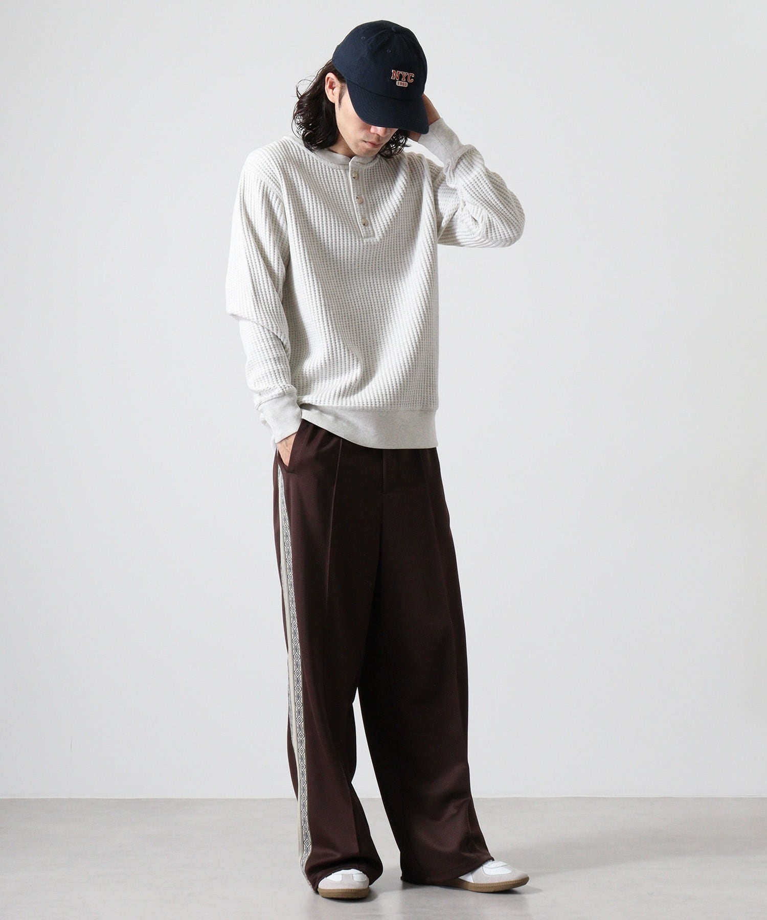 ビッグワッフルヘンリーネック #JC187-52S | JEMORGAN ONLINE STORE