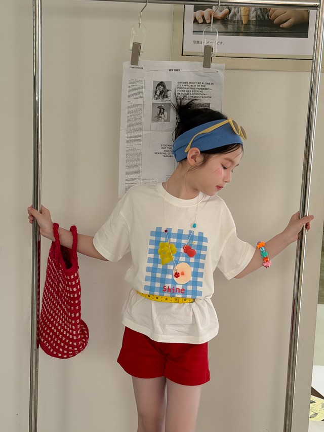 【KID】シャインフルーツプリント半袖Tシャツ - 12