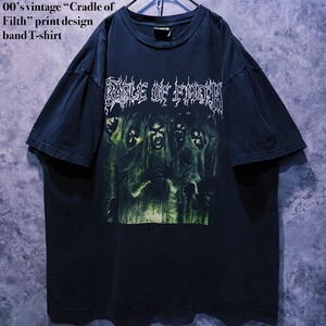 【doppio】00’s vintage “Cradle of Filth” print design band T-shirt