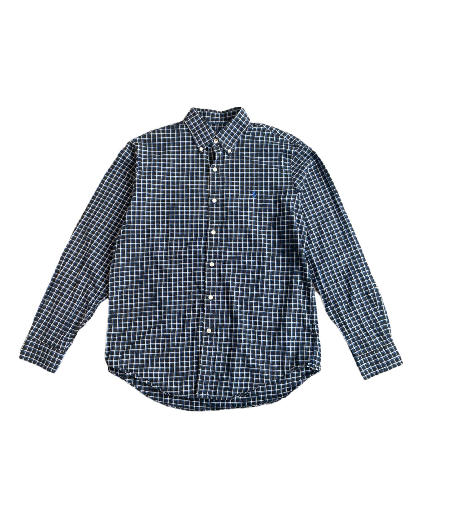 VINTAGE 90s-00s POLO RALPH LAUREN BUTTON DOWN SHIRT -blue check- | BEGGARS  BANQUET公式通販サイト 古着・ヴィンテージ
