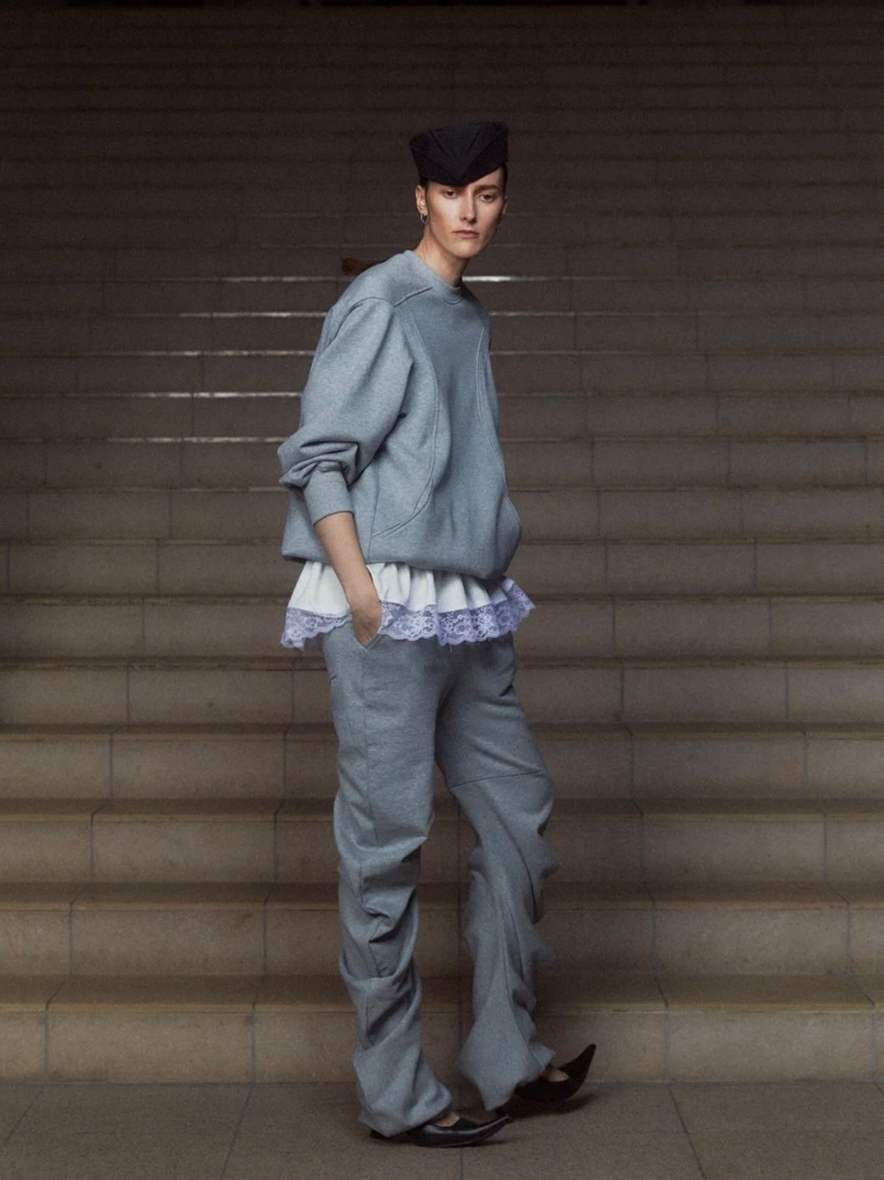【26AW | WOMEN】POOLDE プールデ / スウェットパンツ /Liquid Sweat Pants　PLD-26AW-PT03 - 5