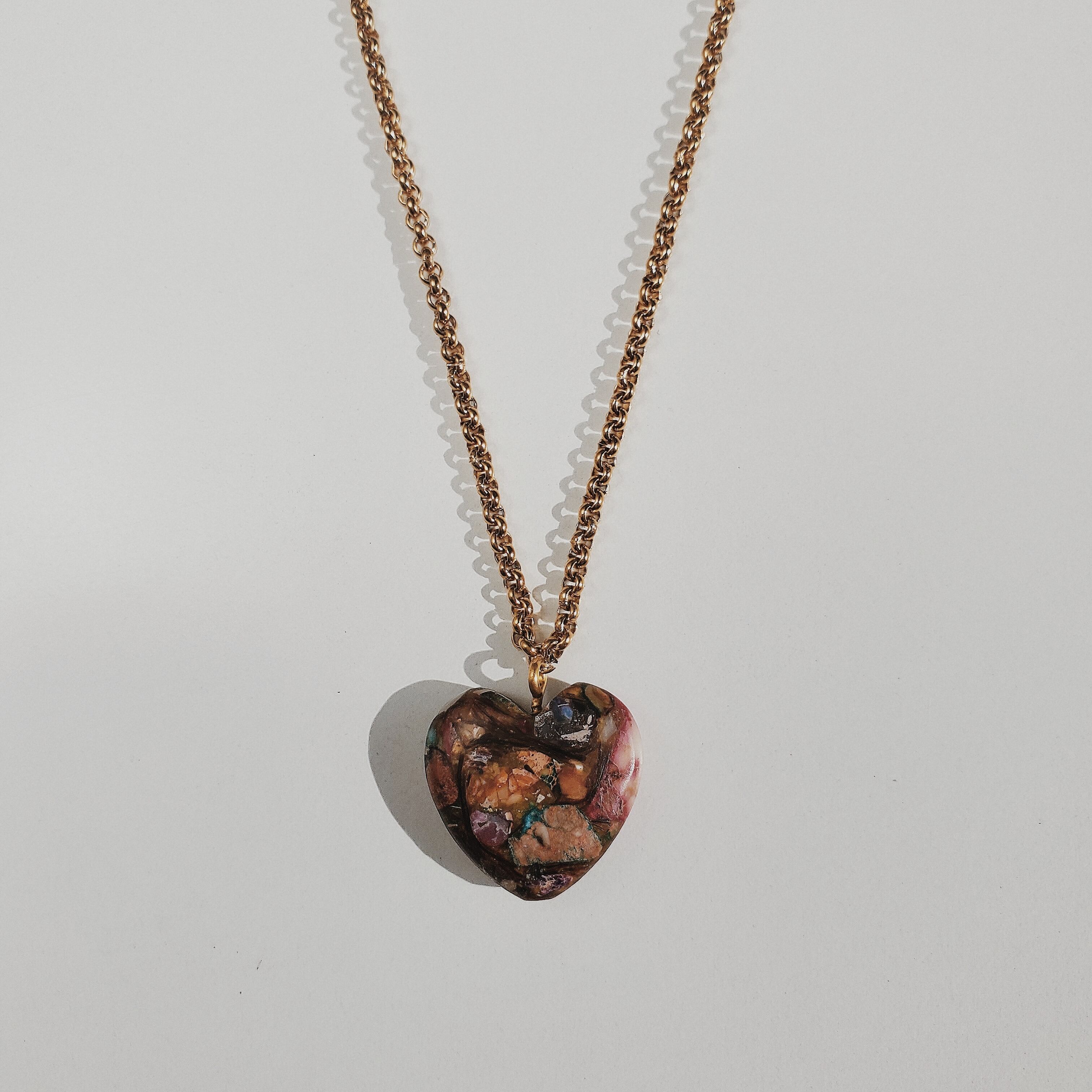 Imperial Jasper Heart Necklace インペリアルジャスパーハート