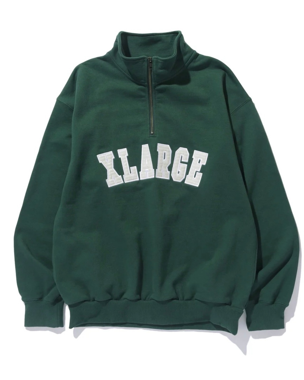 【XLARGE】ARCH LOGO HALF ZIP SWEATSHIRT【エクストララージ】
