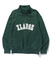 【XLARGE】ARCH LOGO HALF ZIP SWEATSHIRT【エクストララージ】