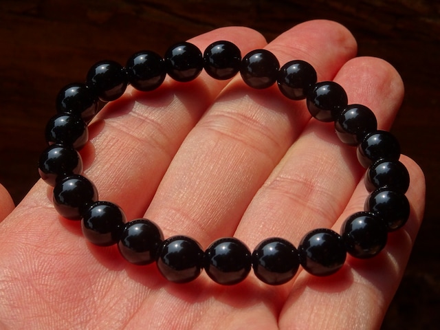 シャングリラの天然モリオンブレスレット（8mm×22） ~Protection~