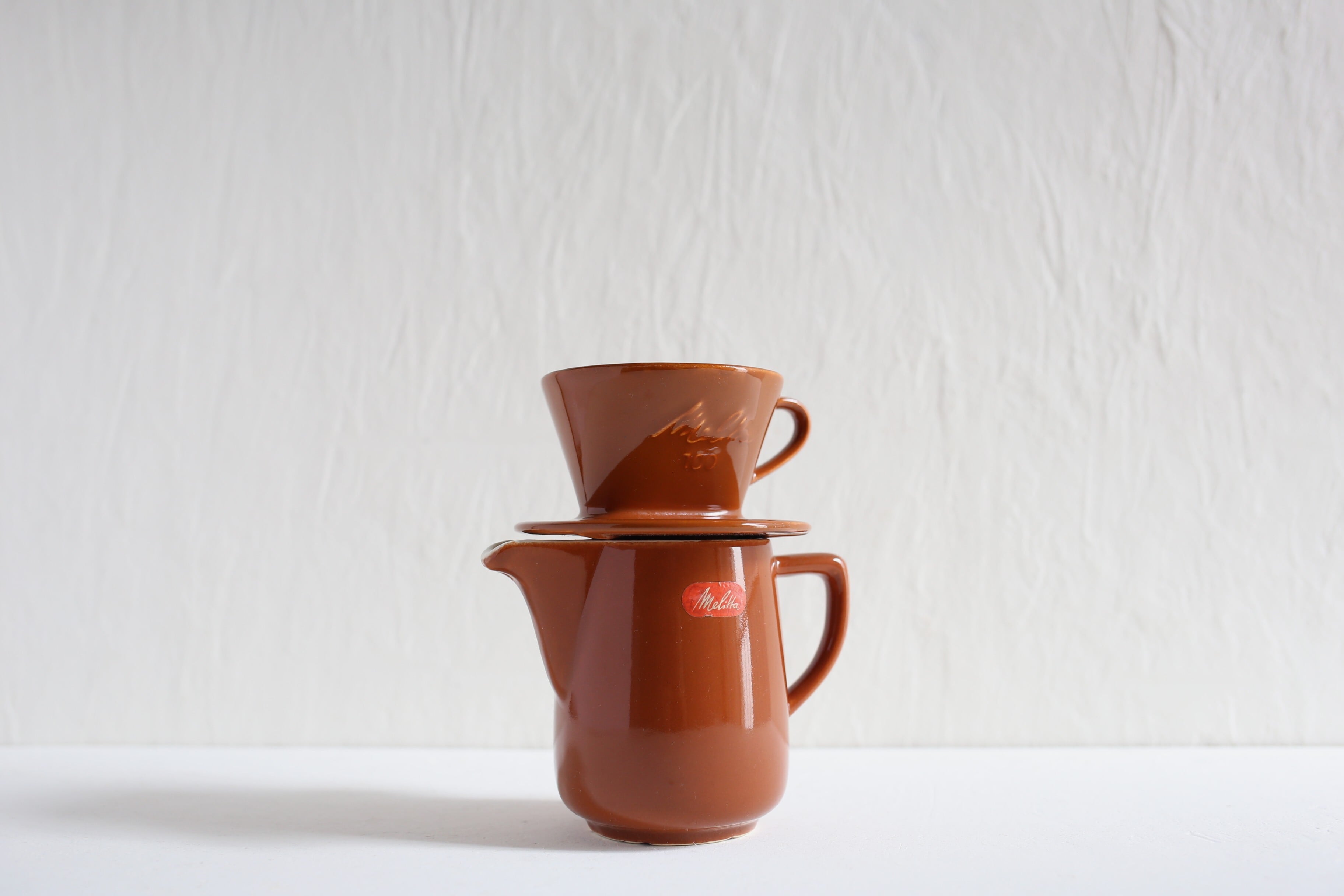 ドイツ ヴィンテージ Melitta メリタ 陶器 ポット＆ドリッパー セット