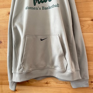 【NIKE】女子バスケ プリント ポリパーカー フーディー ロゴ 刺繍ロゴ Swoosh スウッシュ ナイキ XL ビッグサイズ ビッグシルエット US古着