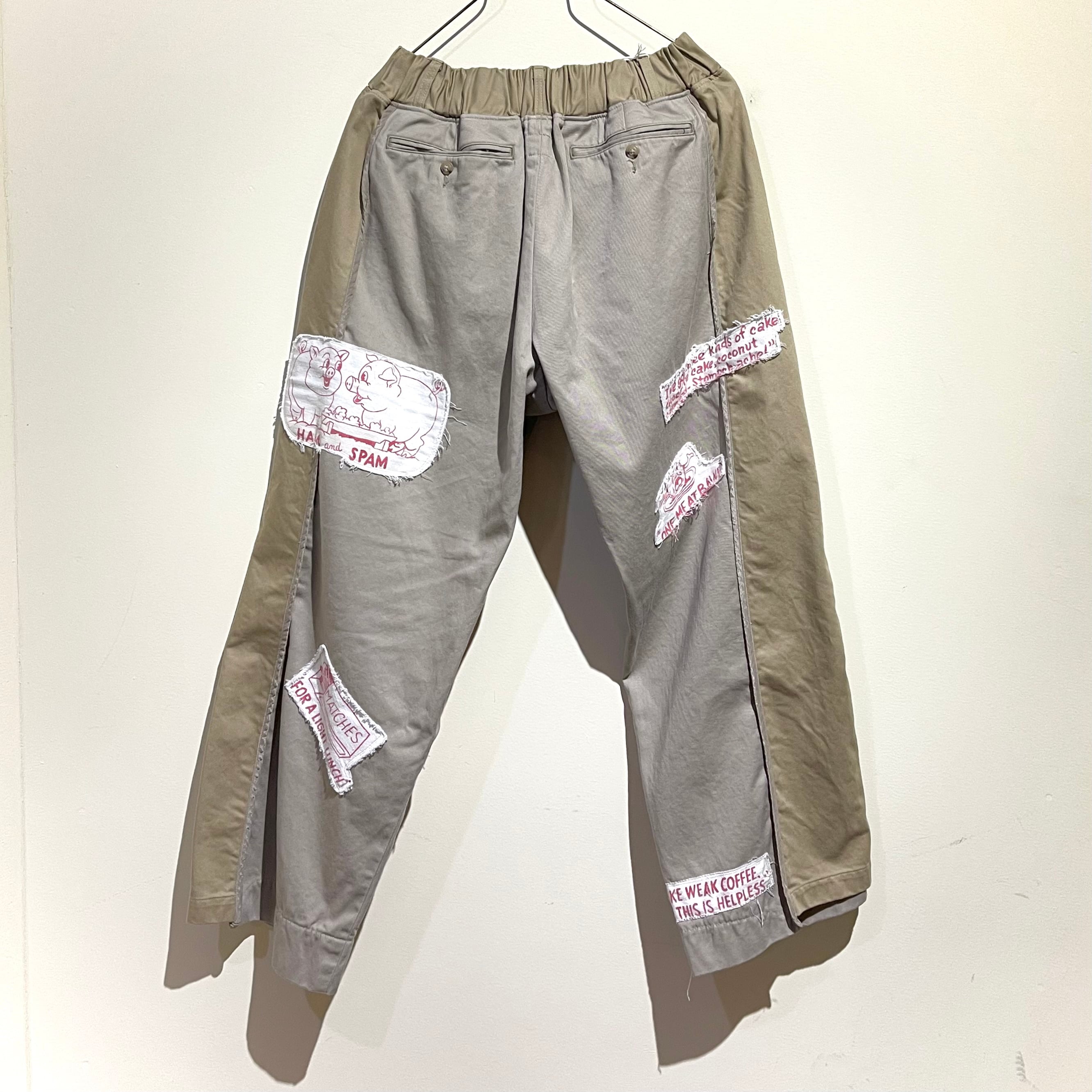 CHANGES / REMAKE 2p PW chno pants / beige