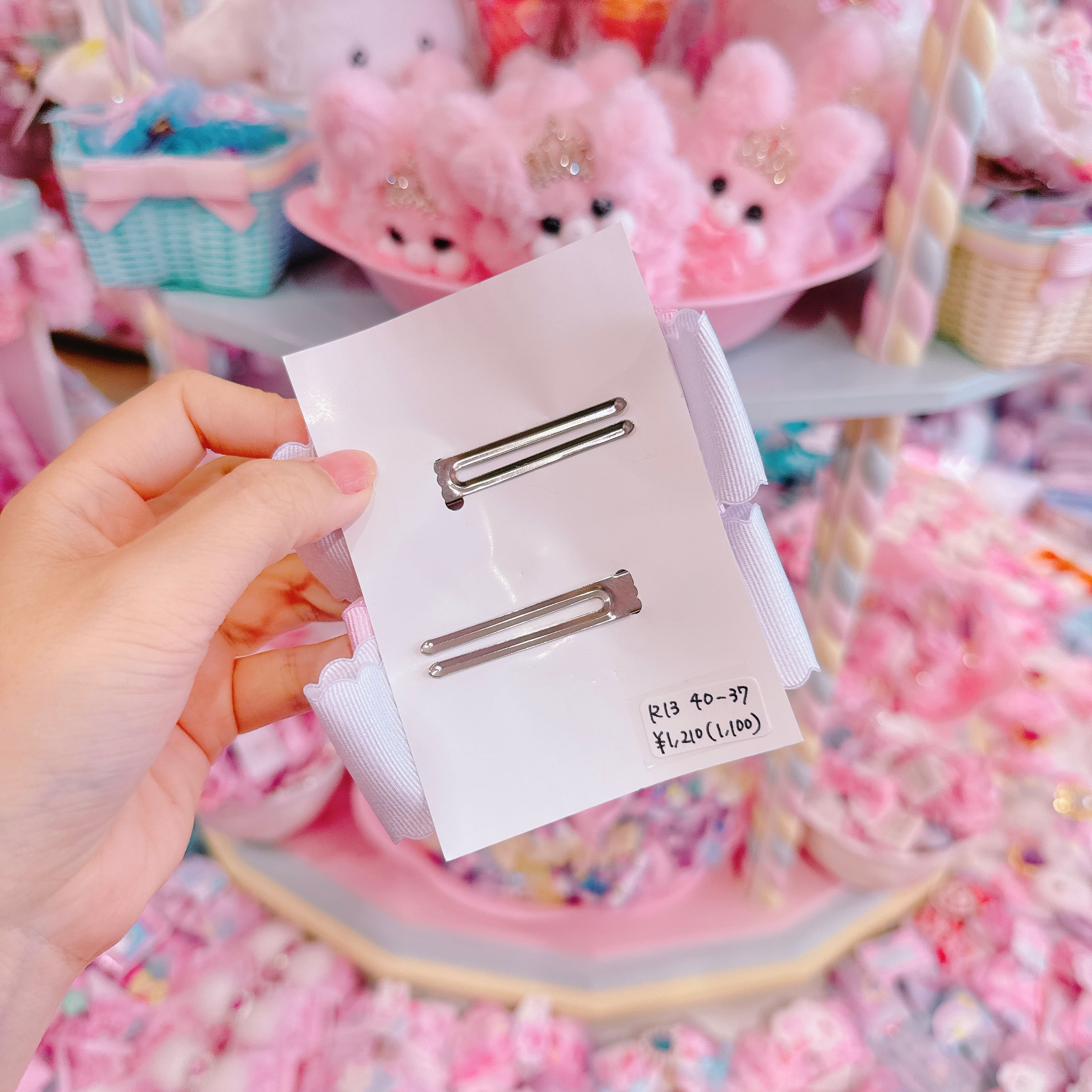 【R13】40-37ツインヘアクリップ