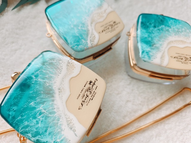 506.オーシャンレジンアート 海のミニバッグ