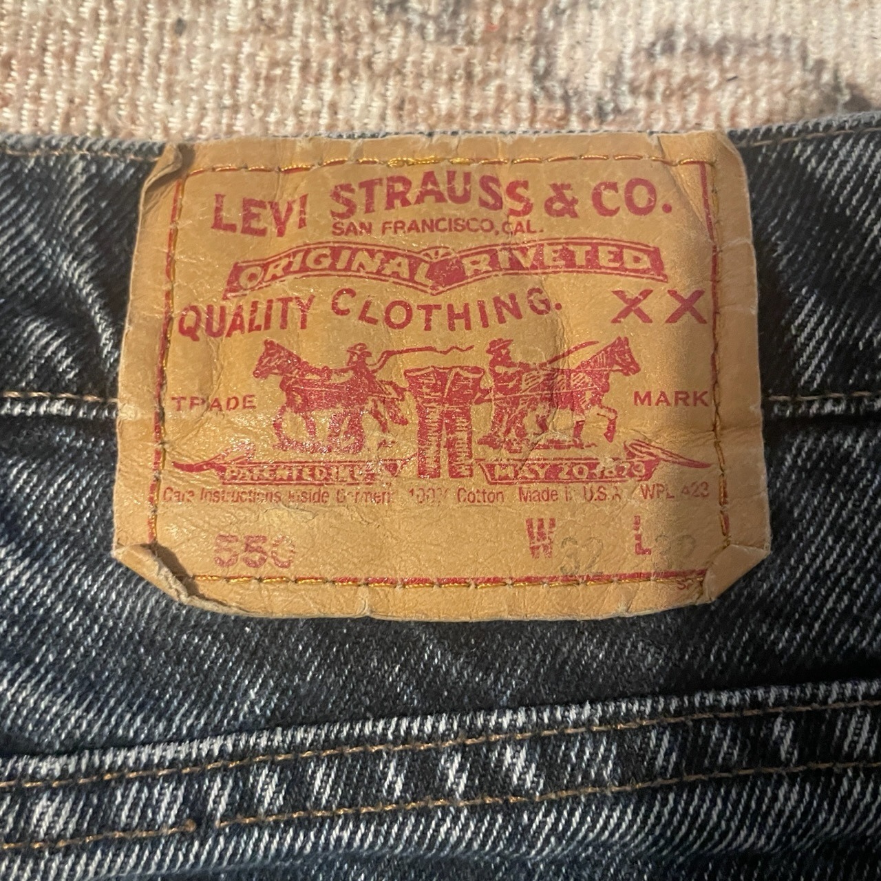 USA製 / Levi's550 / 32×32 / indigo denim pants / jeans