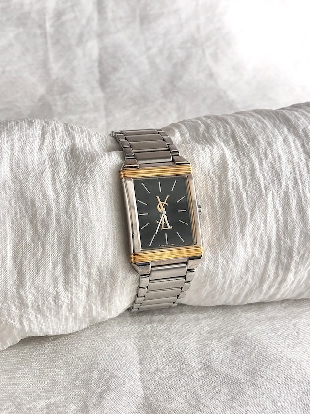 Yves Saint Laurent イヴ・サンローラン 腕時計 ゴールド シルバー ステンレススチール クウォーツ 2200-228481  vintage ヴィンテージ オールド wgv3bg