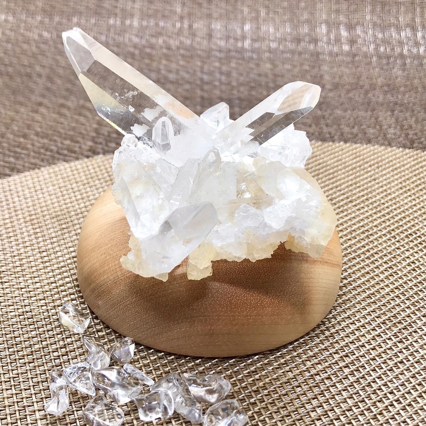 天然石 水晶ポイント レムリアンシードクリスタル 水晶 ポイント型結晶