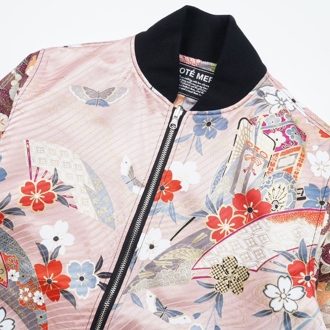 【BJK-M005】Ssize再構築リバーシブル着物ボンバー  KIMONO REVERSIBLE BOMBER JACKET