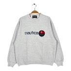 90s ノーティカ USA製 ヴィンテージ スウェット ロゴ刺繍 グレー NAUTICA サイズL XL CF1038