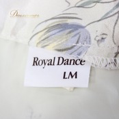社交ダンス 衣装 スタンダード スカート レッスウェア 練習着 ROYAL DANCE by Chacott ロイヤルダンス チャコット イエロー系 ホワイト系 フラワー柄 おしゃれ 上品 光沢感 ストレッチ素材 柔らかい 体型カバー タイトフィット ブライズメイド 結婚式 お揃い ダンスパフォーマンス レッスン用 かわいい レディース