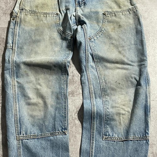 USA生地製 デニム ダブルニー Carhartt B73 DST 32×32 詳細写真6