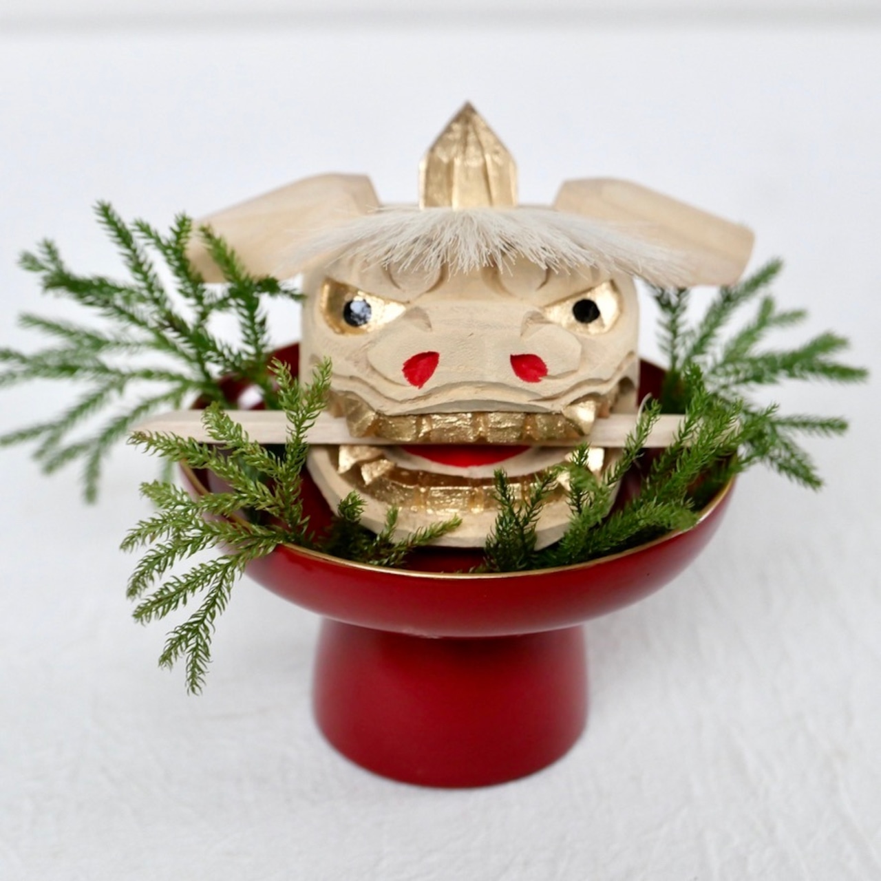 明治時代の輪島塗の高坏 金縁