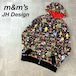 希少 美品 JH Design m&m’s 総柄 パーカー オーバーサイズ