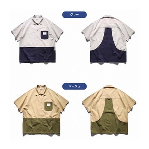 Two tone pocket work shirt 1459