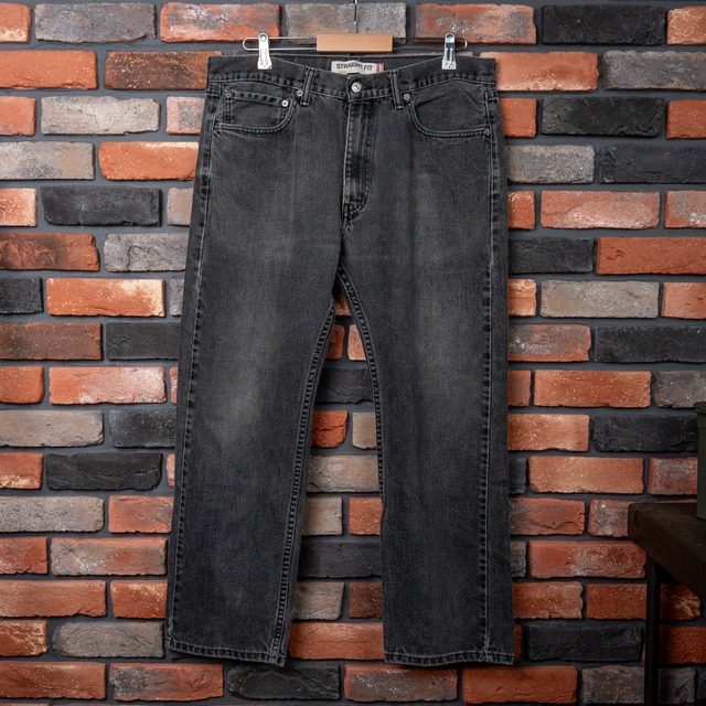 【W36 L30】Levi's 505 Black Denim "USED"  リーバイス  ブラックデニム NO.9