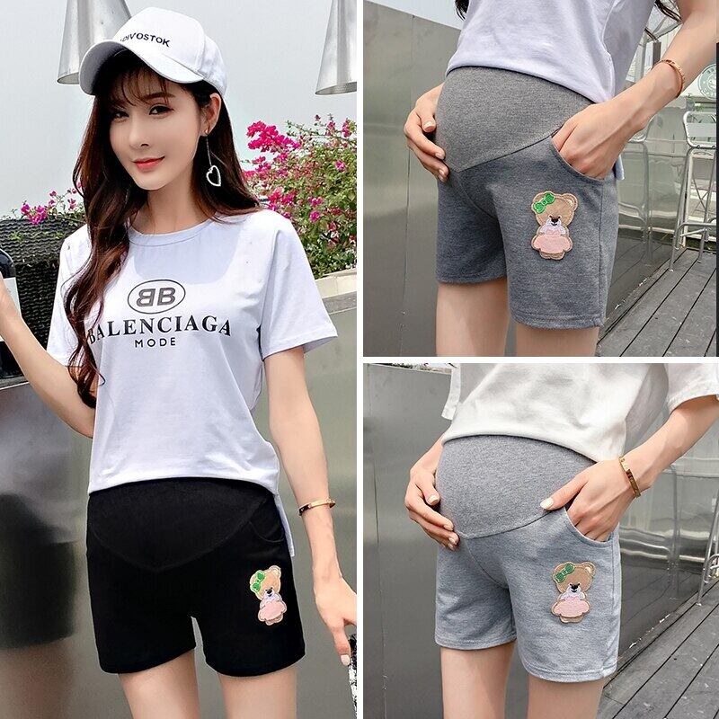 【新作】【送料無料】 マタニティレジャーパンツコットン薄夏ショーツ伸縮性ウエスト妊婦お腹サポートパンツ エラスティック サマー 夏物 ブルマー AL expec326817695304