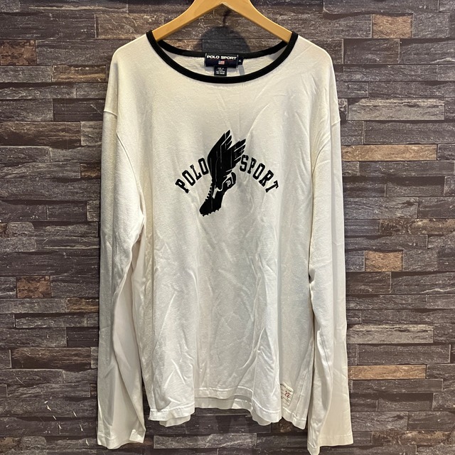 POLO SPORT WHITE WING FOOT T–SHIRT