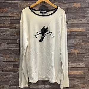 POLO SPORT WHITE WING FOOT T–SHIRT