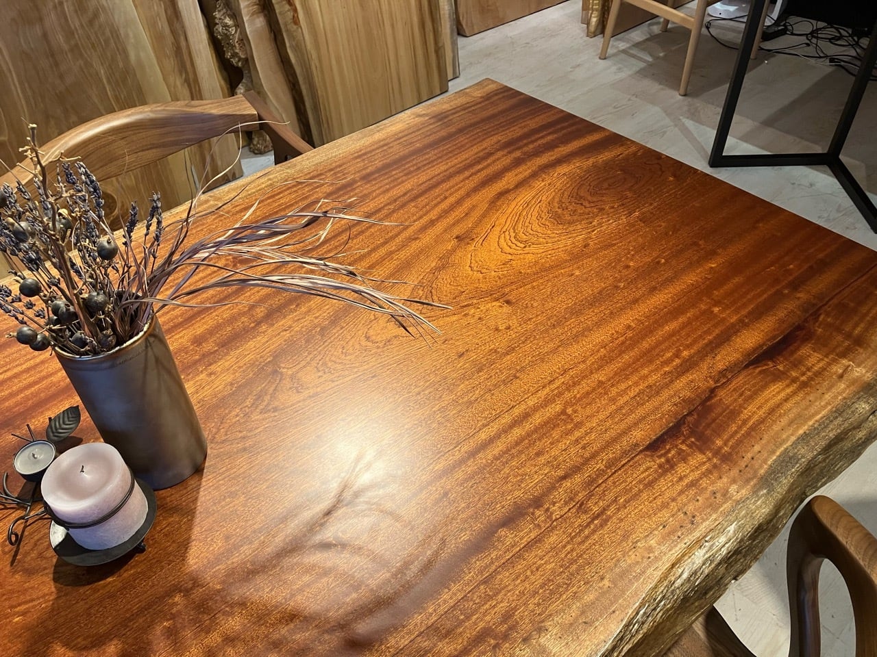 サペリ_2000×900-910×60_青山店_テーブル天板/一枚板 21438-2 t001