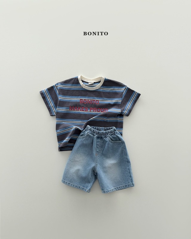 [予約][送料無料]≪BONITO≫Proud Striped T-shirt 2