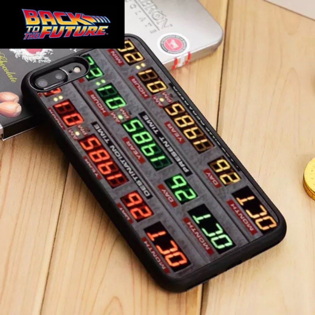 バックトゥザフューチャー iPhoneケース シリコン ソフト タイム 