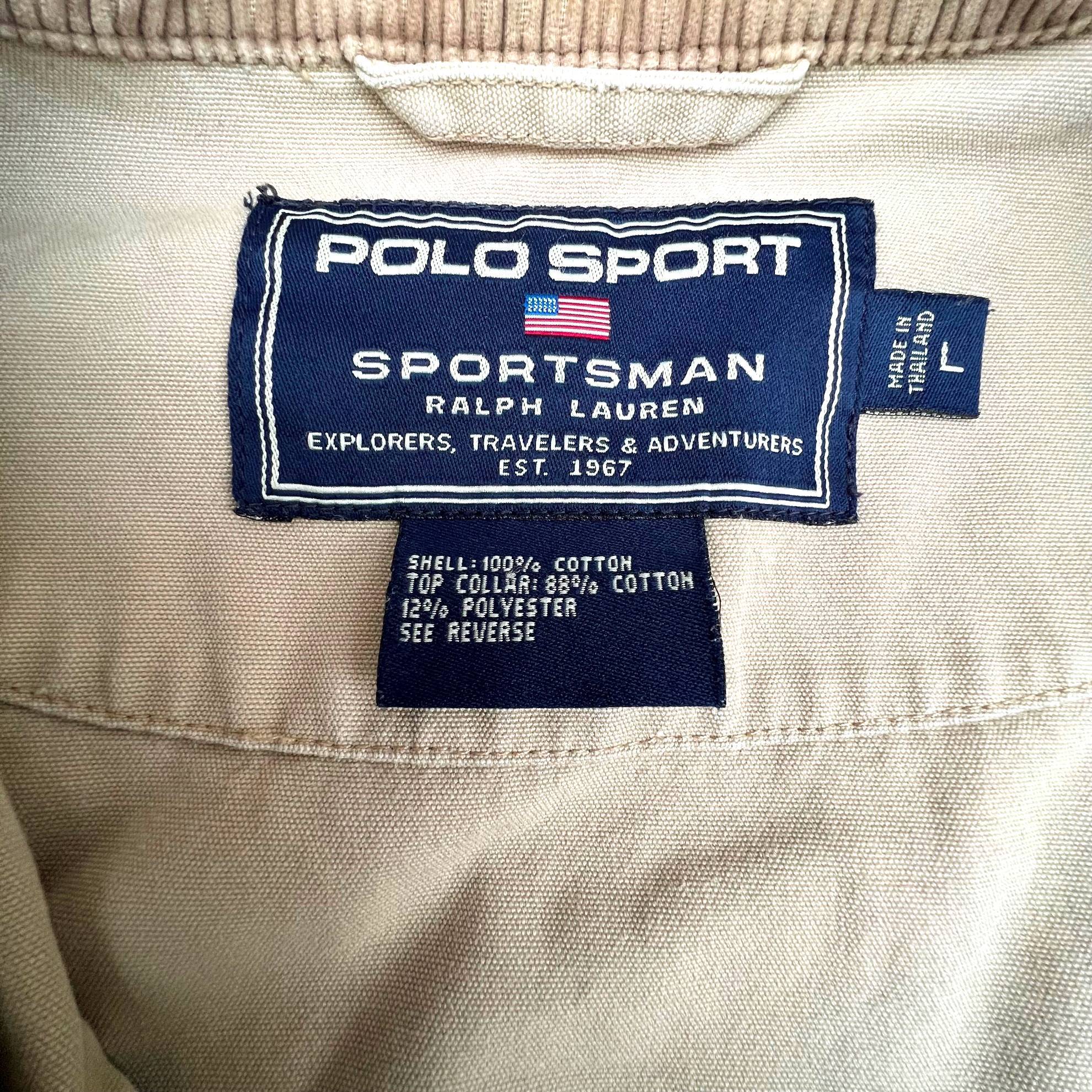 90s POLO SPORT スイングトップ ジャケット L ベージュ ポロ ラルフ