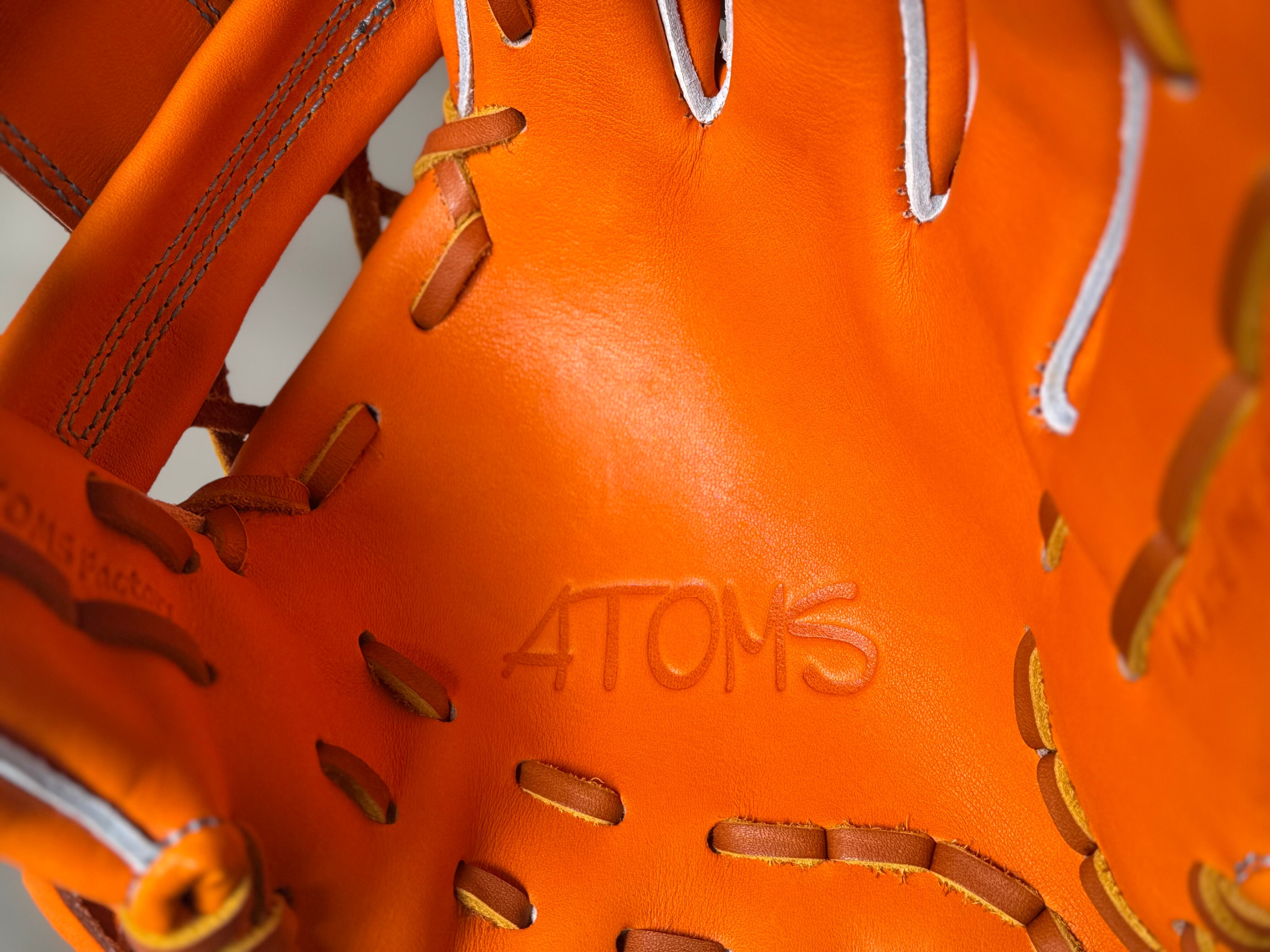 新品　限定　レア　ATOMS アトムズ　グローブ　内野手　右投　硬式　オレンジ 楽天市場】アトムズ グローブ ATOMS 硬式用 グラブ 後藤レザー