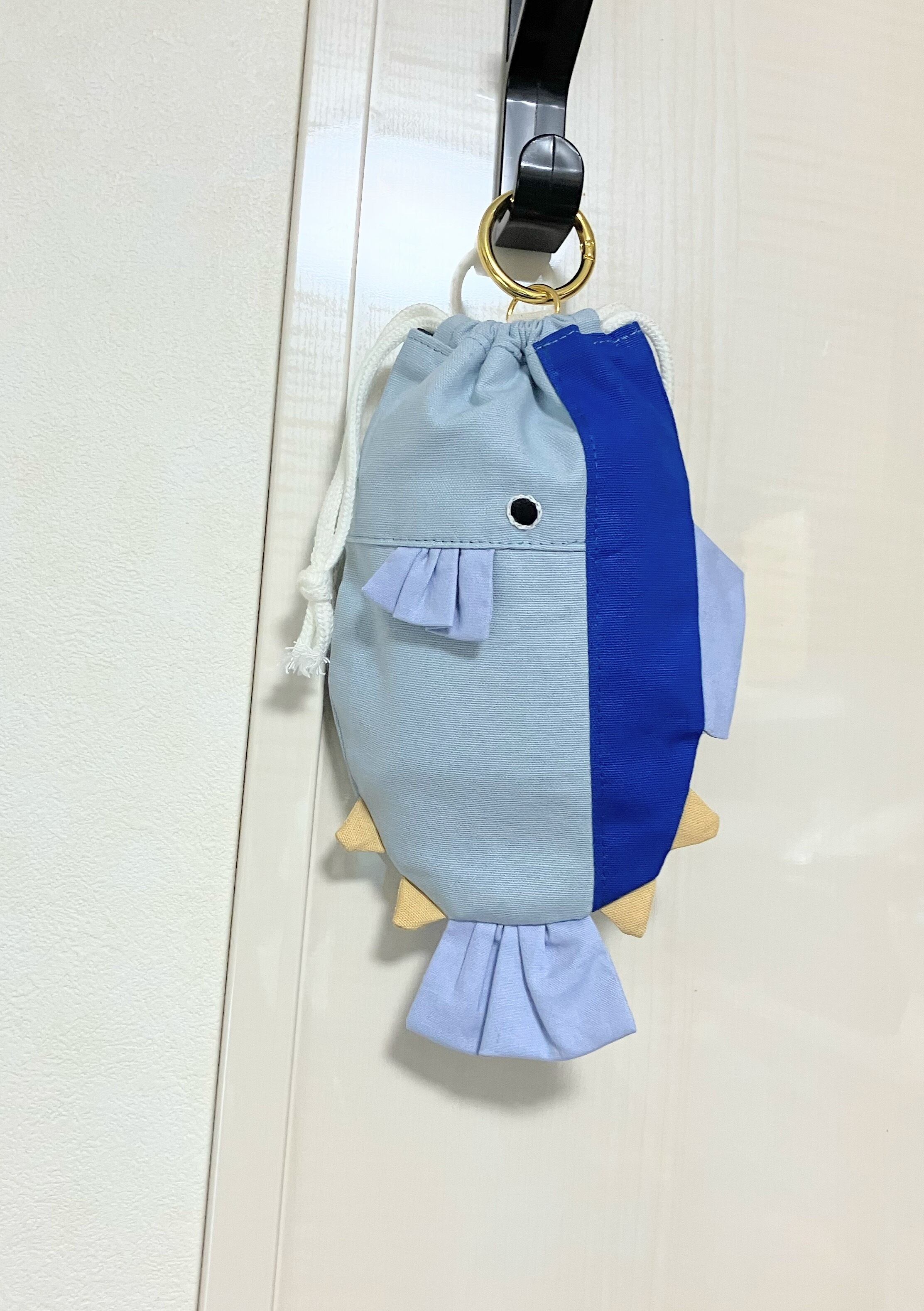 まぐろ 巾着ポーチ｜とりさん工房ーかわいいハンドメイドポーチ