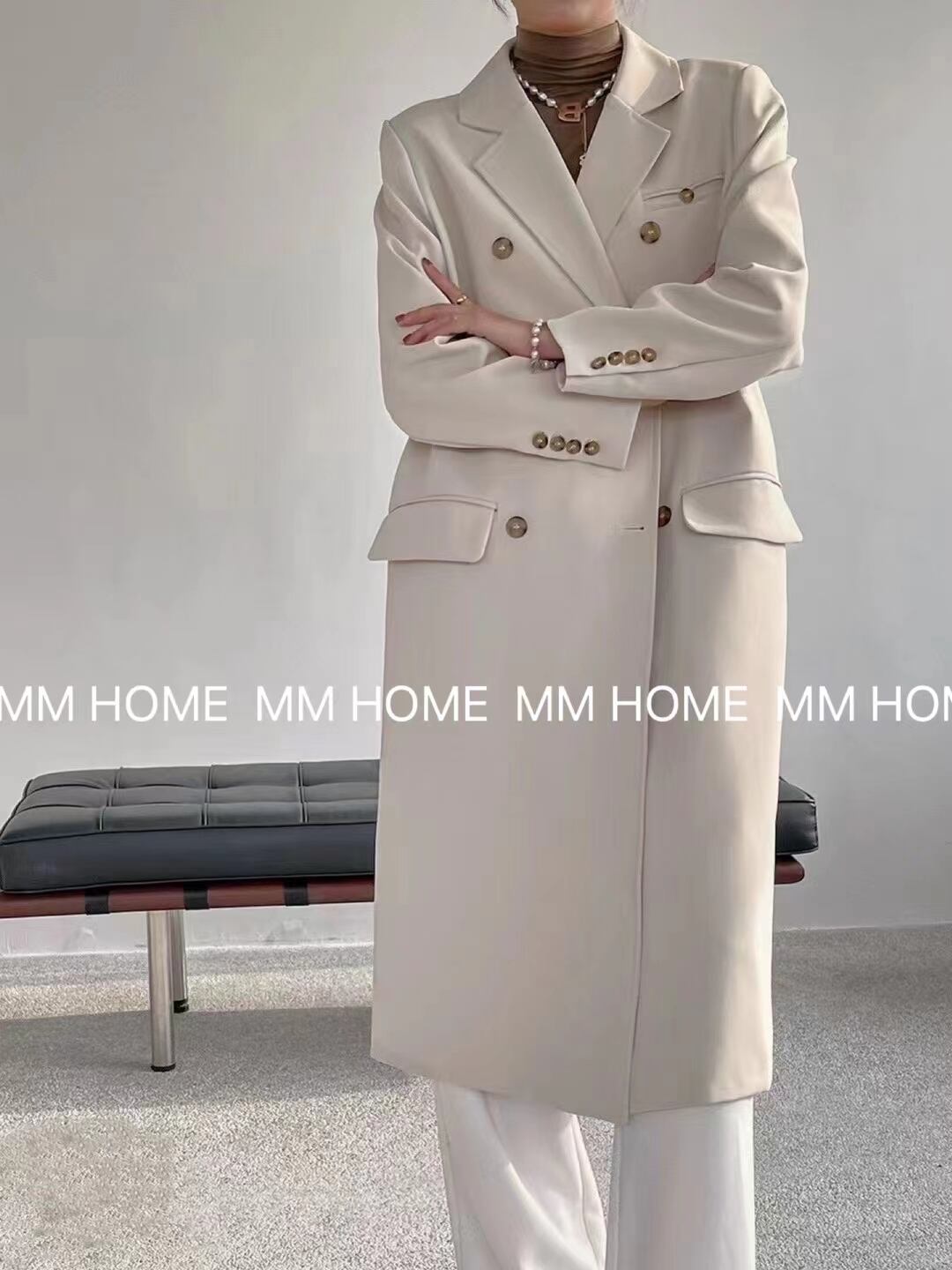 ロングダブルジャケット　AJ42441-6630