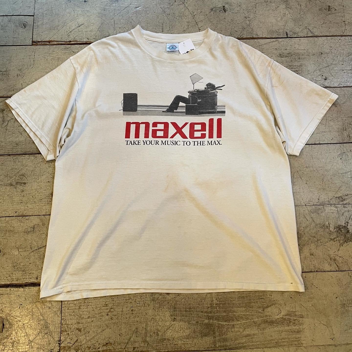 02ss OLD SUPREME maxell Tシャツ XL マクセル 初期 - Tシャツ