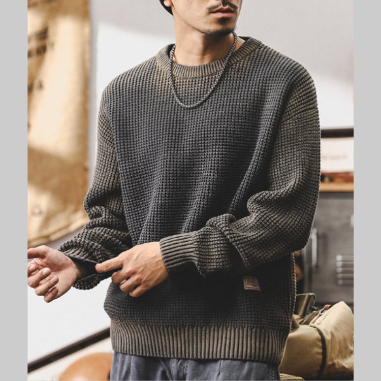 クルーネックセーター 3色 G00131