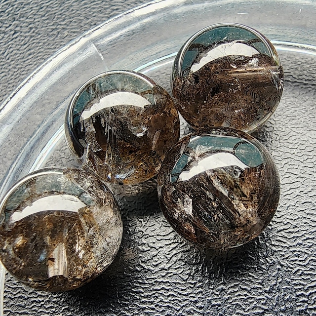 【TW008《粒売り》】高品質ヒマラヤエレスチャル水晶　4粒　天然石　
