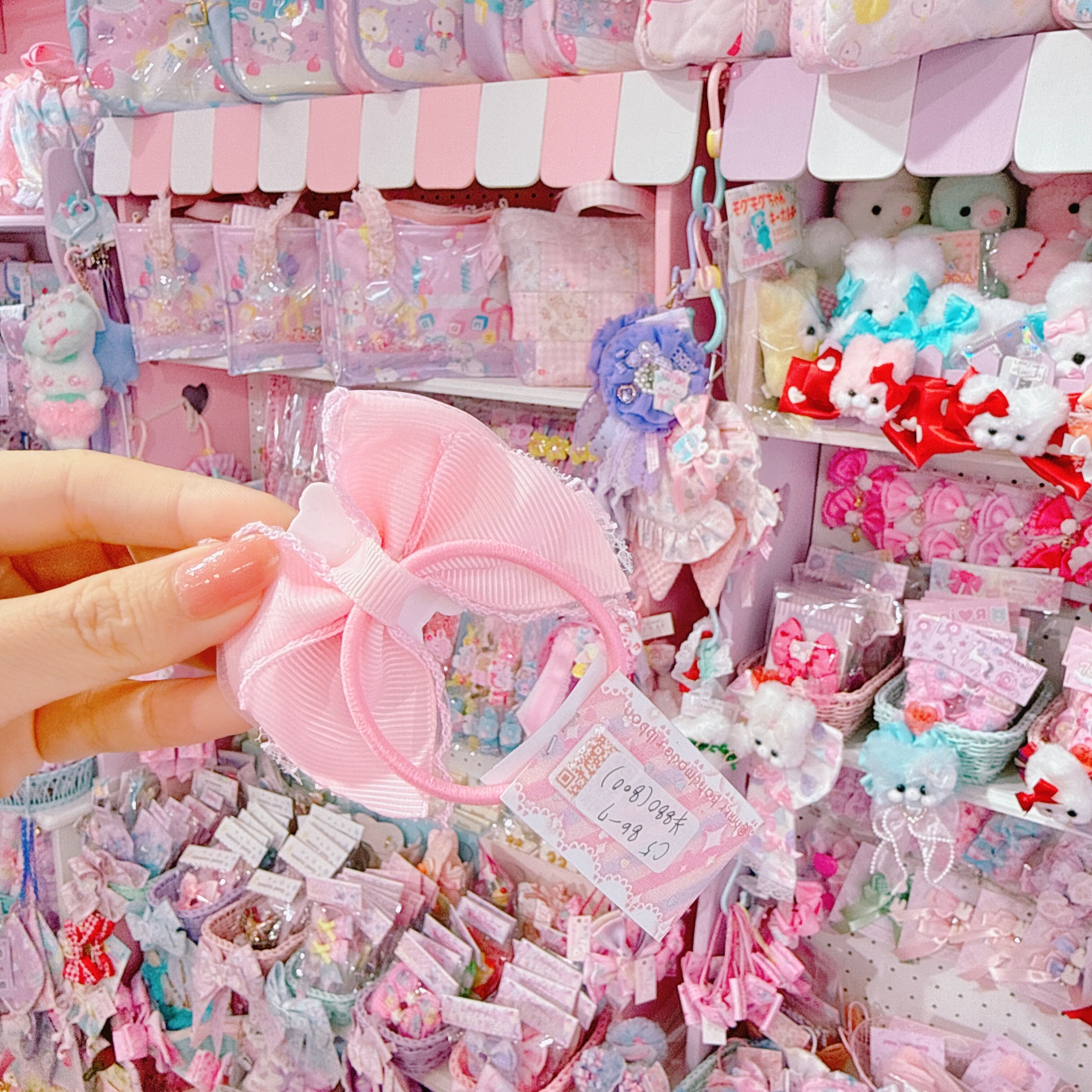 【C5】86-7パーツ付きヘアゴム